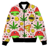 Happy 420 Alien Sublimation Print Jacket